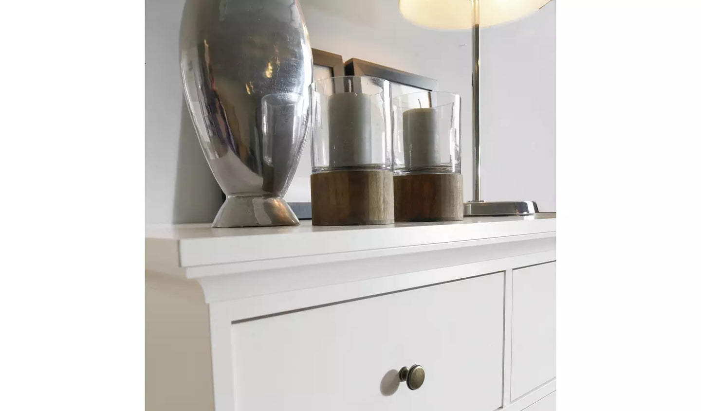 Tvilum Paris 8 Drawer Chest - White